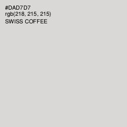 #DAD7D7 - Swiss Coffee Color Image